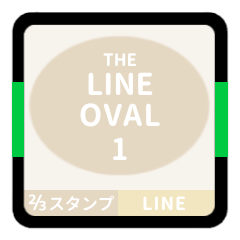 LINE OVAL 1 [2-3][IVORY][LINE]