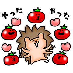 A Hedgehog and Tomatoes Ver.3