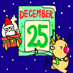 Santa and Reindeer~Christmas calendar~
