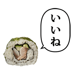 サバ高菜巻き寿司　と　ふきだし