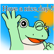 Otsuyu-chan frog greeting 2 Shigure-kun