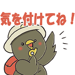 Disaster prevention Crow torikuroSticker