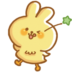 Rabbit-like, chick-like, Usapi sticker