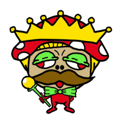 moribow mashroom kingdom sticker