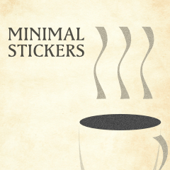 Minimal Sticker (Simple/English)