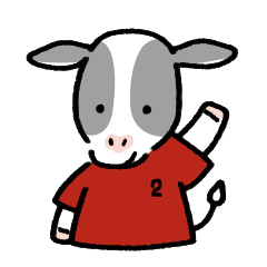 2 cow Sticker