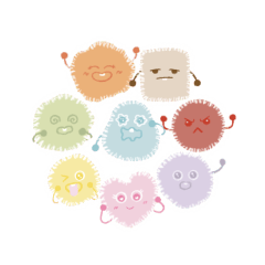 Fluffy puffy pastel