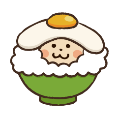 Egg over rice chan sticker.