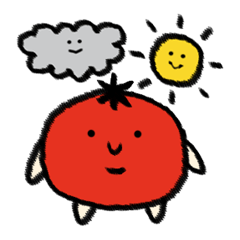 Fuku-chan of tomato. Weather version