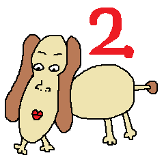 ピーナッツ犬２