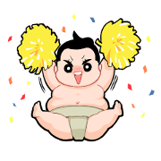 Dosukoi! Sumotori Boy Sticker(Japanese)