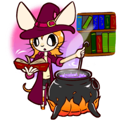 The apprentice witch of mouse girl