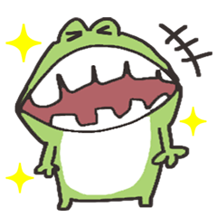 Very happy frog.