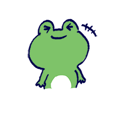 Loose frog of LINE Stiker day