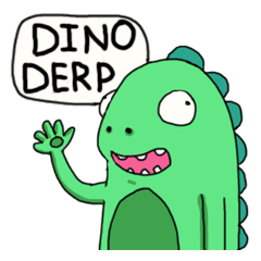 Dino Derp – LINE stickers | LINE STORE