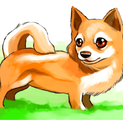 Tomofumi's puppy illustration 2(eng.)