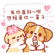 Corgi KaKa Message Stickers