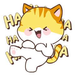 Orange Cat! (Pop-Up Sticker)