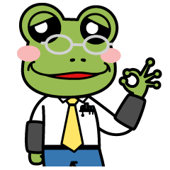 businesman Clerk Frog