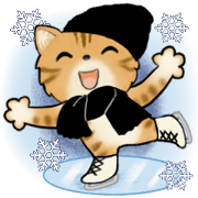 Cute cat stickers (fall & winter)