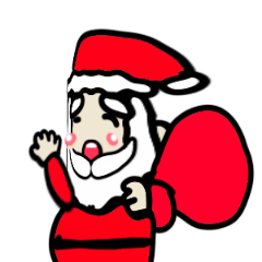 Santa Claus ingin Merry Christmas