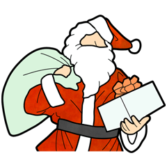 Merry Santa Claus Sticker