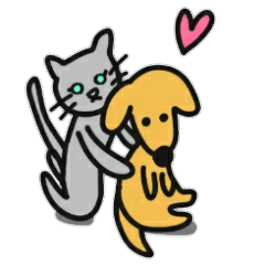 Lulu and Cat's Sticker