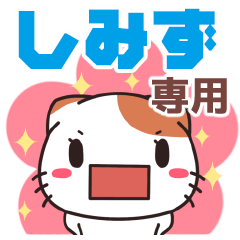 Name Sticker used by Shimizu(Secret Cat)