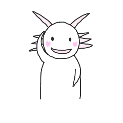 Everyday axolotl's greetings,English ver
