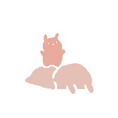 small pink rabbit