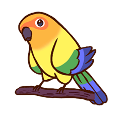 Parakeet Feeling Sticker
