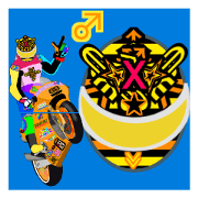 Moto Race Rainbow-colored Riders 8 @01