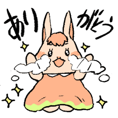 Clumsy  Rabbit! cute every day greeting
