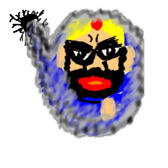 This sticker was drawn by my fingers