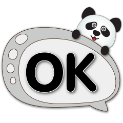 Cute panda practical dialog