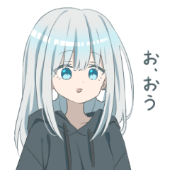 hoodiegirl(Silver hair)4