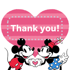 【英文版】Mickey and Minnie Message Stickers