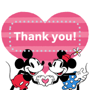 Mickey and Minnie Message Stickers