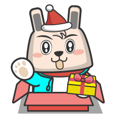 Poka Rabbit-Merry Christmas