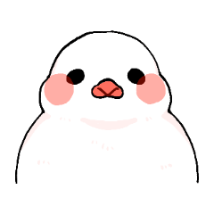 A white bird Sticker of Kansai accent