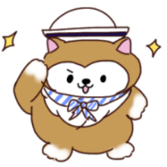 Lucky puppy honorifics sticker