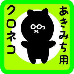 black cat sticker for akimichi