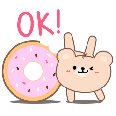 Tui-Nui (Animated,Big Letter)#2  Line sticker, Big letters, Lettering