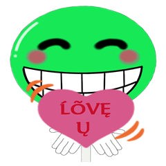 Green Lolipop' Candy