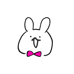 Mr.Rabbit with ribbon