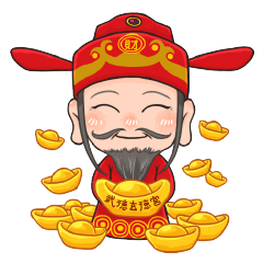 God of Fortune YA(Daily use of stickers)