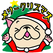 Frenchbulldog Xmas Sticker Frebull-chan