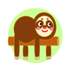 Sloth everyday sticker