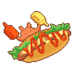 Kawaii Foods Pixel Art
