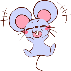 expressive mouse stamp